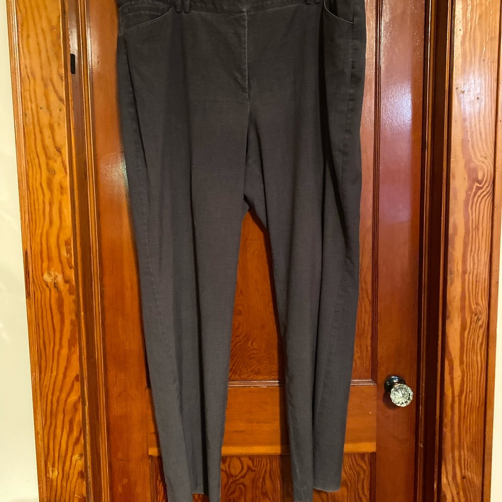 Women’s Size 26 LONG Plus Size Gray Dress Pants